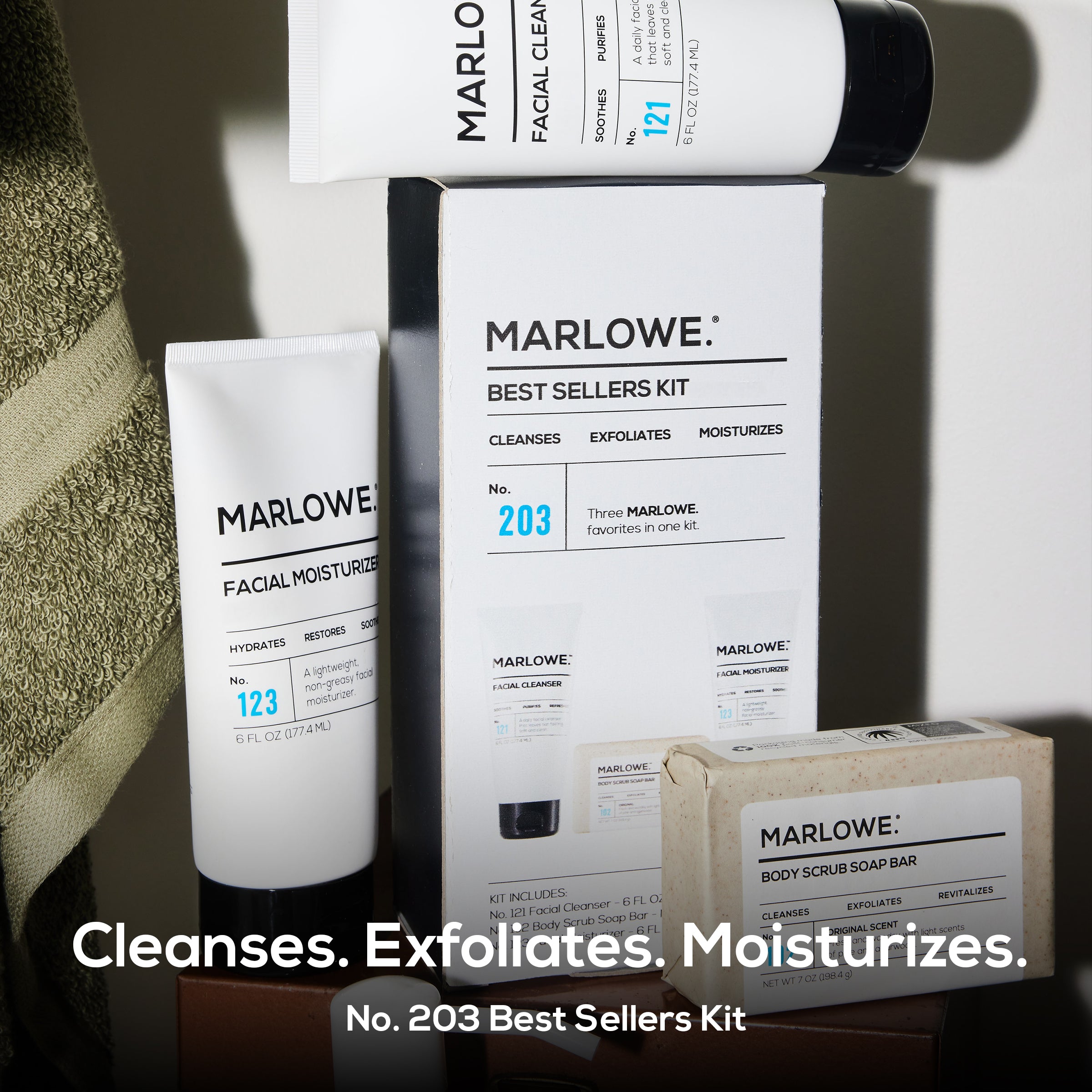 Best Sellers Kit ? Body Scrub Bar. Facial Cleanser and Moisturizer - Image 3