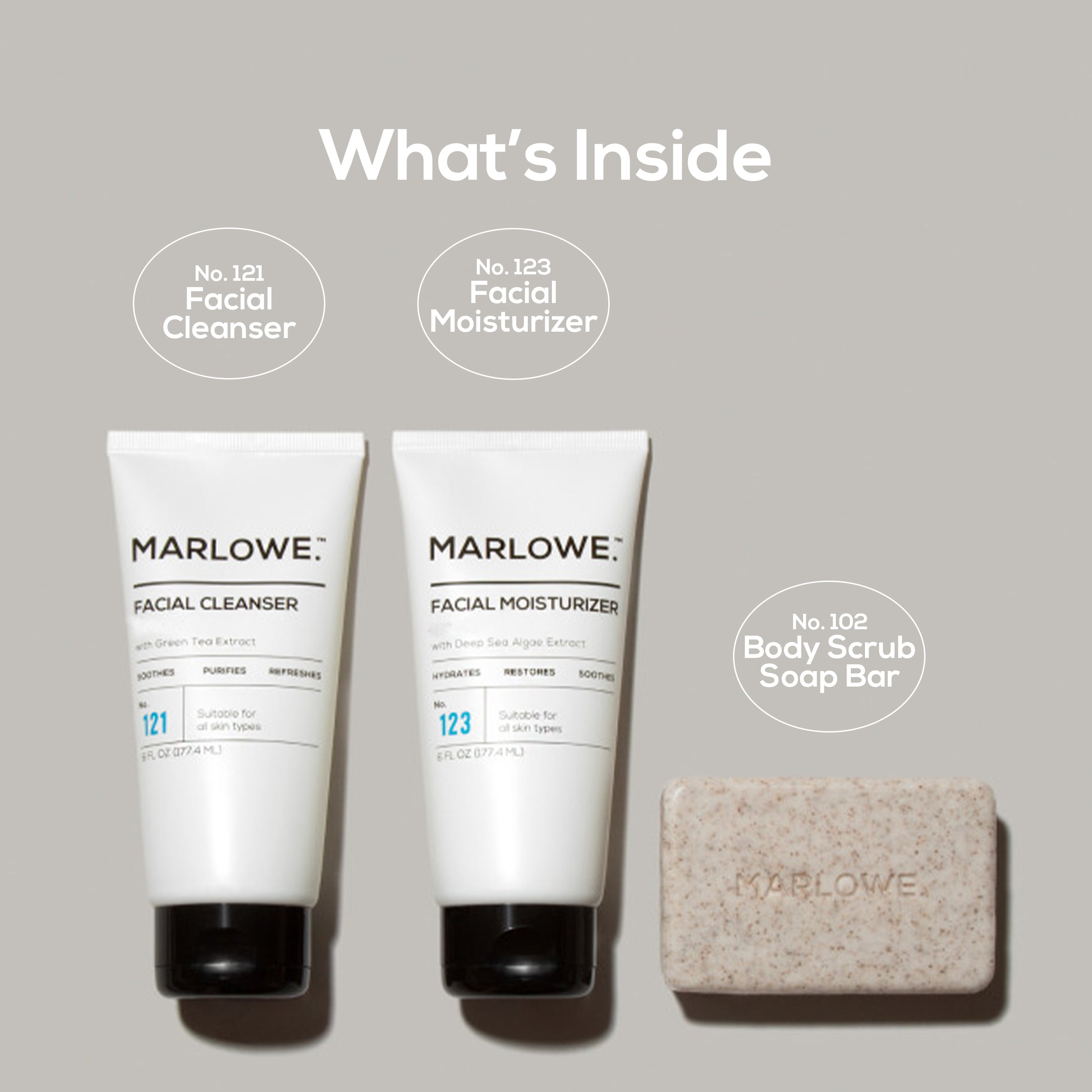 Best Sellers Kit ? Body Scrub Bar. Facial Cleanser and Moisturizer - Image 2