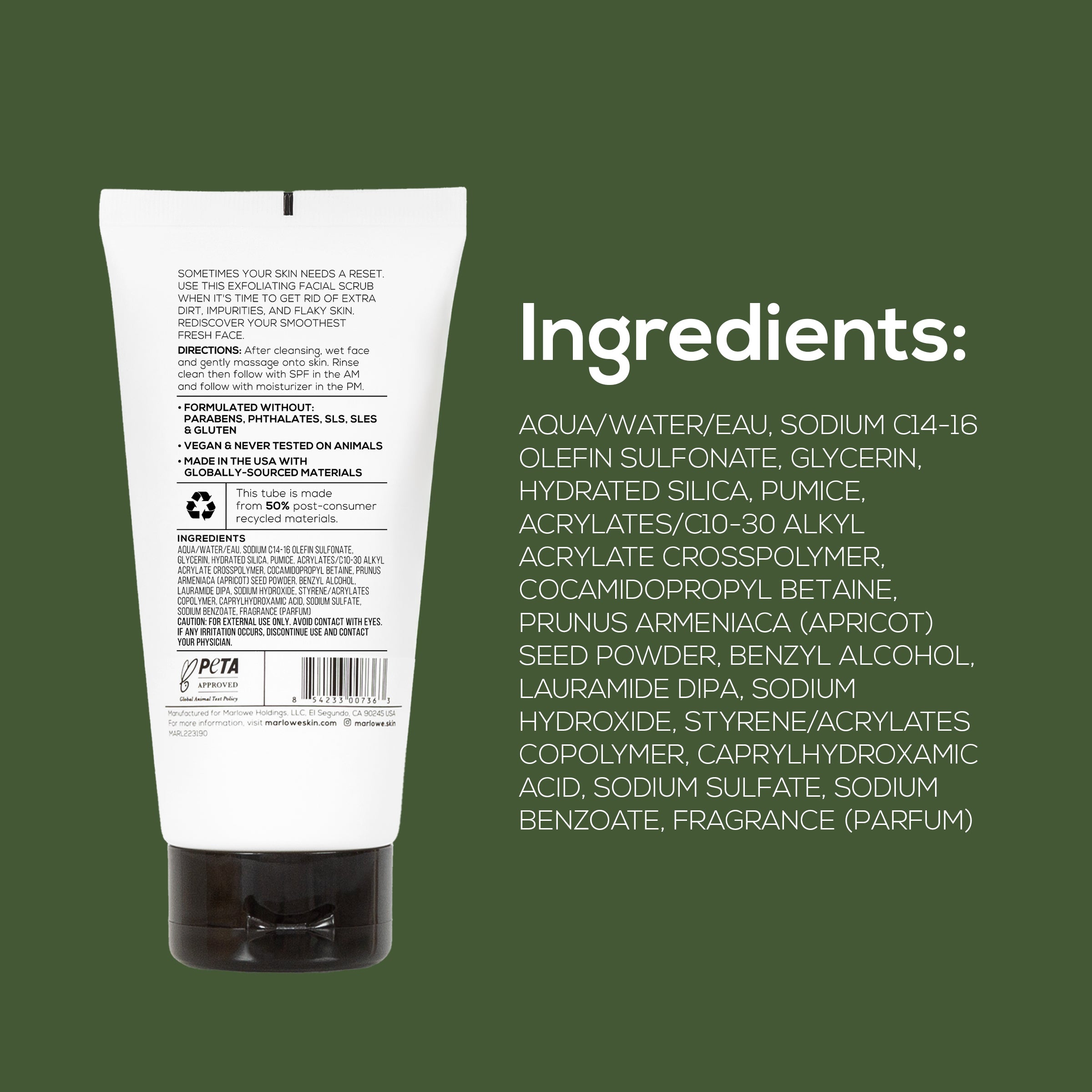Exfoliating Facial Scrub with Apricot Seed & Pumice - Image 7