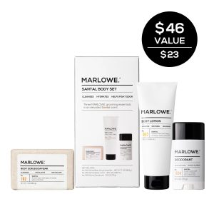 Santal Body Care Set ?? Scrub Soap. Deodorant. Lotion