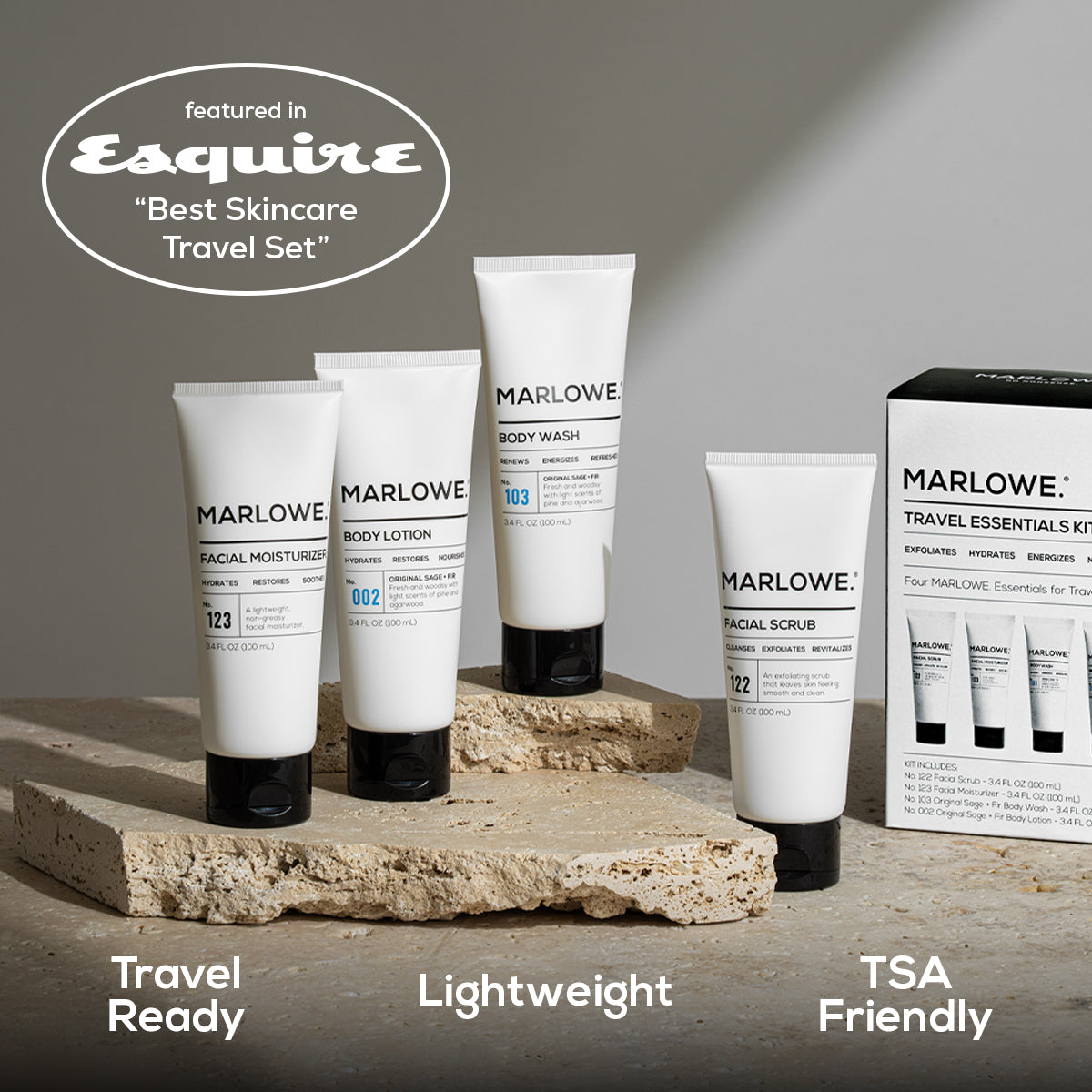 Travel Face and Body Kit. TSA-Approved. 4-Pieces - Image 4